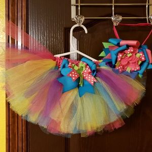 Tulle tutu with matching headband